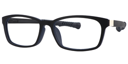 Lacy Rectangle Black Blue Sports Glasses4