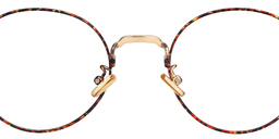 Master Round Red Floral Glasses2