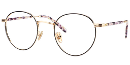 Pamela Round Black/Gold Glasses3