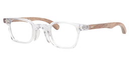 Jasmine  Rectangle Clear Glasses 3