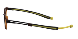 Charles Rectangle Brown Sports Glasses9