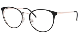 Kayla Round Black Glasses4