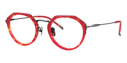 Elvis Geometric Red Floral Glasses3