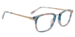 Absolon Rectangle Blue Pattern Glasses2