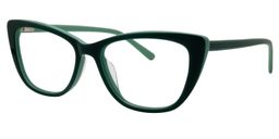Acton Rectangle Dark-Green Glasses3