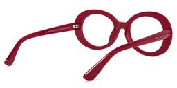 Elissa Oval Red Glasses4
