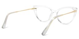 Sadie Cateye Clear Glasses4