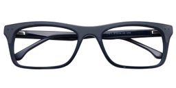 Adolph Rectangle Dark Blue Glasses1