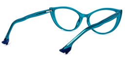 Theodore Cateye Peacock-Blue Glasses4