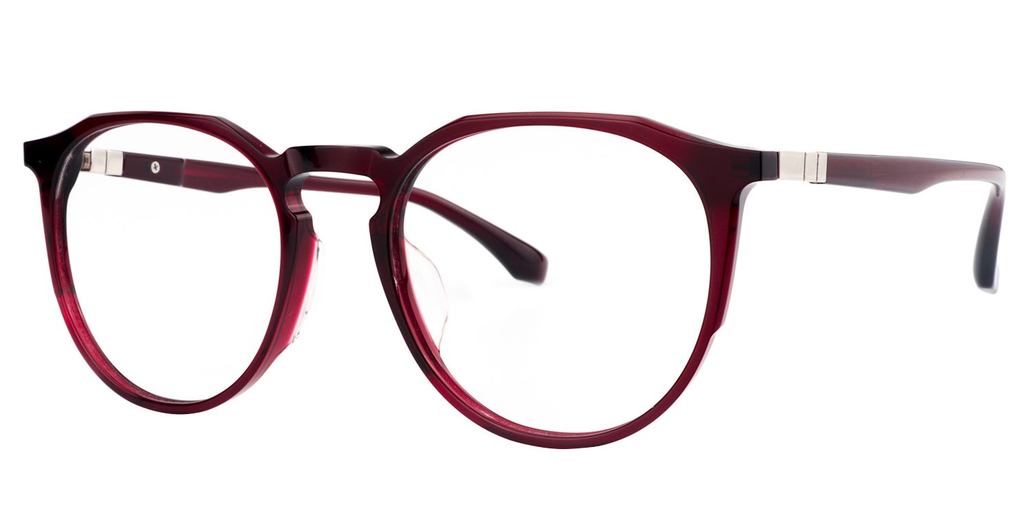 Round Red Glasses | Zeelool Glasses5