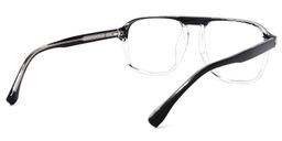 Willow Geometric Black-Clear Glasses4
