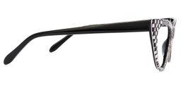 Chana Cat-Eye Black-White Glasses3
