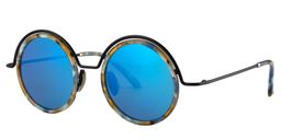 Alban Round Blue Floral Sunglasses3