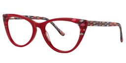 Jill Cateye Red Glasses2