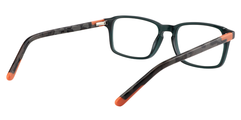 Rectangle Dark Green Glasses5