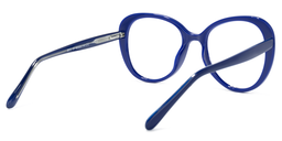 Elena Round Blue Glasses4