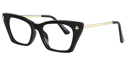 Nelly Cat Eye Black Glasses4