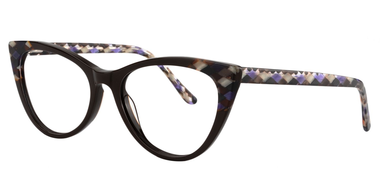 Cateye Brown Glasses | Zeelool Glasses2