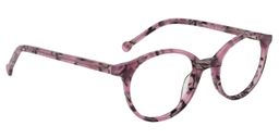 Alder Round Purple Floral Glasses3