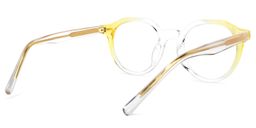 Ysabel Round Yellow Glasses4