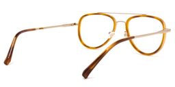 Esmeralda Aviator Light-Brown Glasses4