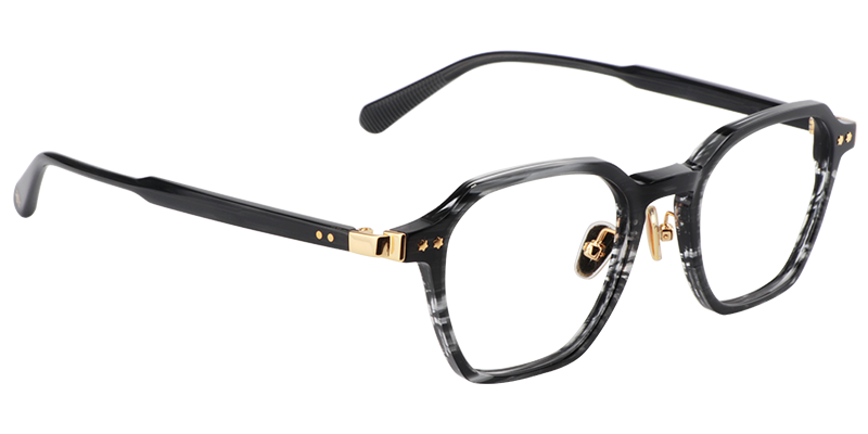 Geometric Black Glasses | Zeelool Eyeglasses3