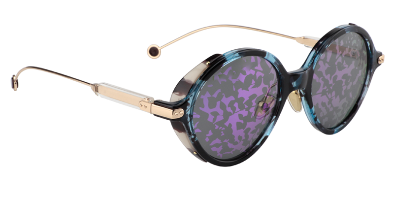 Round Blue Tortoise Sunglasses | Zeelool Sunglasses Online3