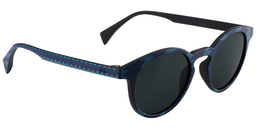 Halley Round Blue Sunglasses3