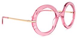Keona Round Pink Glasses4