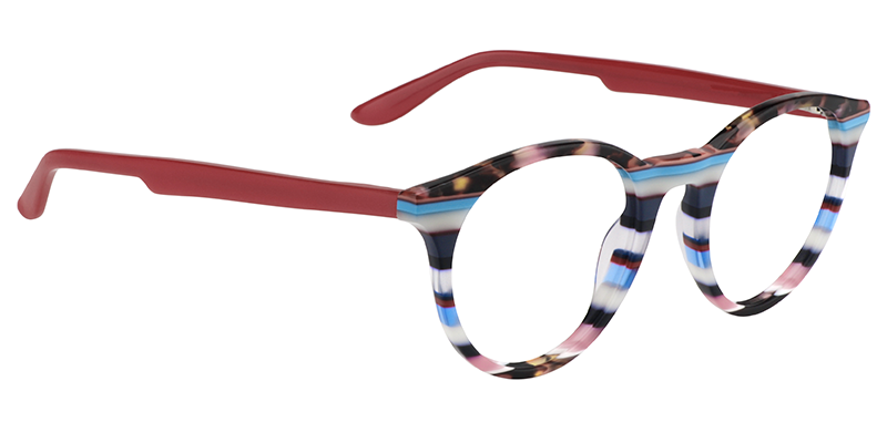 Round Multicolour Glasses | Zeelool Eyeglass Frames3