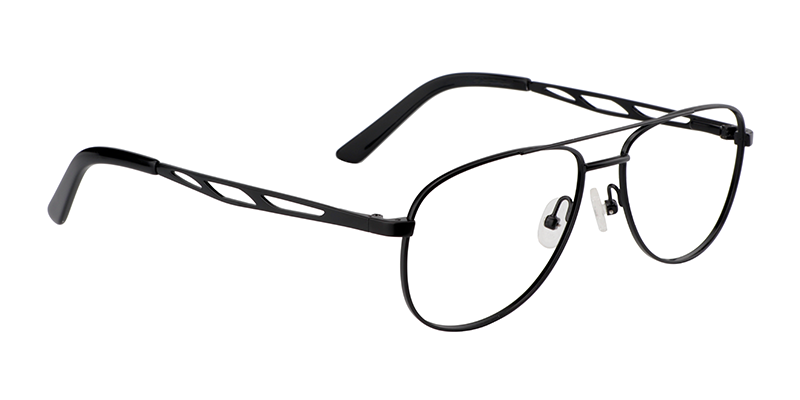 Aviator Black Glasses | Zeelool Eyeglasses Online3