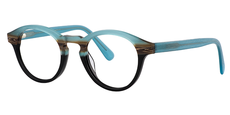 Round Blue Glasses | Zeelool Affordable Eyeglasses2