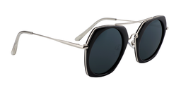 Sanford Geometric Dark Gray Sunglasses3