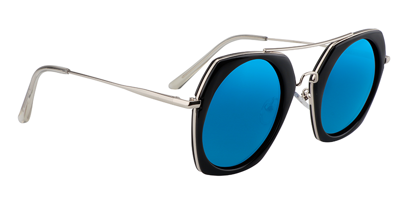Geometric Blue Sunglasses | Zeelool Sunglass Frames3