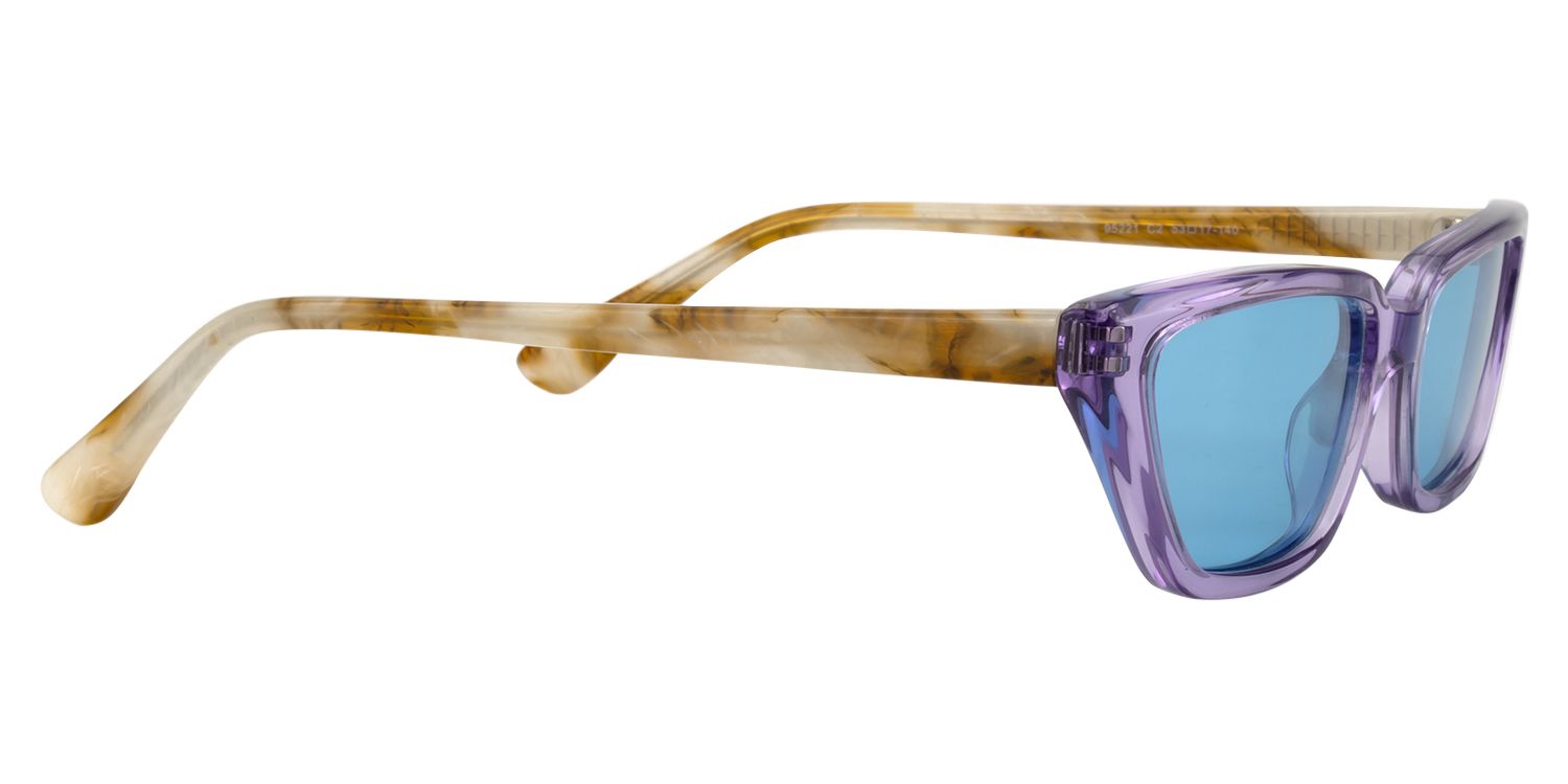 Rectangle Purple Sunglasses | Zeelool Sunglasses4