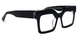 Rosado Rectangle Black Glasses2
