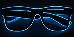 Owen Glowing Rectangle Blue Glasses5