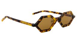 Xaviar Geometric Yellow Tortoise Sunglasses3