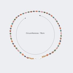 Oval Multicolor Eyeglasses Chain3