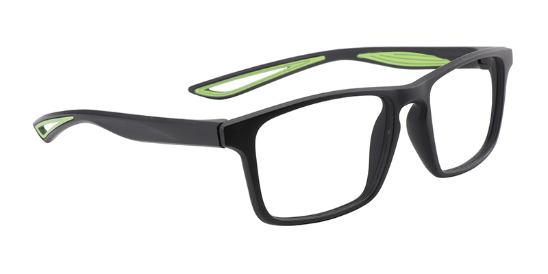 Rectangle Green Glasses | Zeelool Eyeglass Frames3