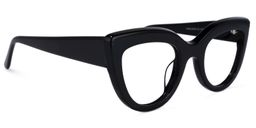 Caren Cateye Black Glasses2