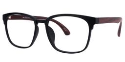 Amos Rectangle Black Glasses2