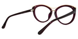 Carol Cateye Wine Red Glasses4