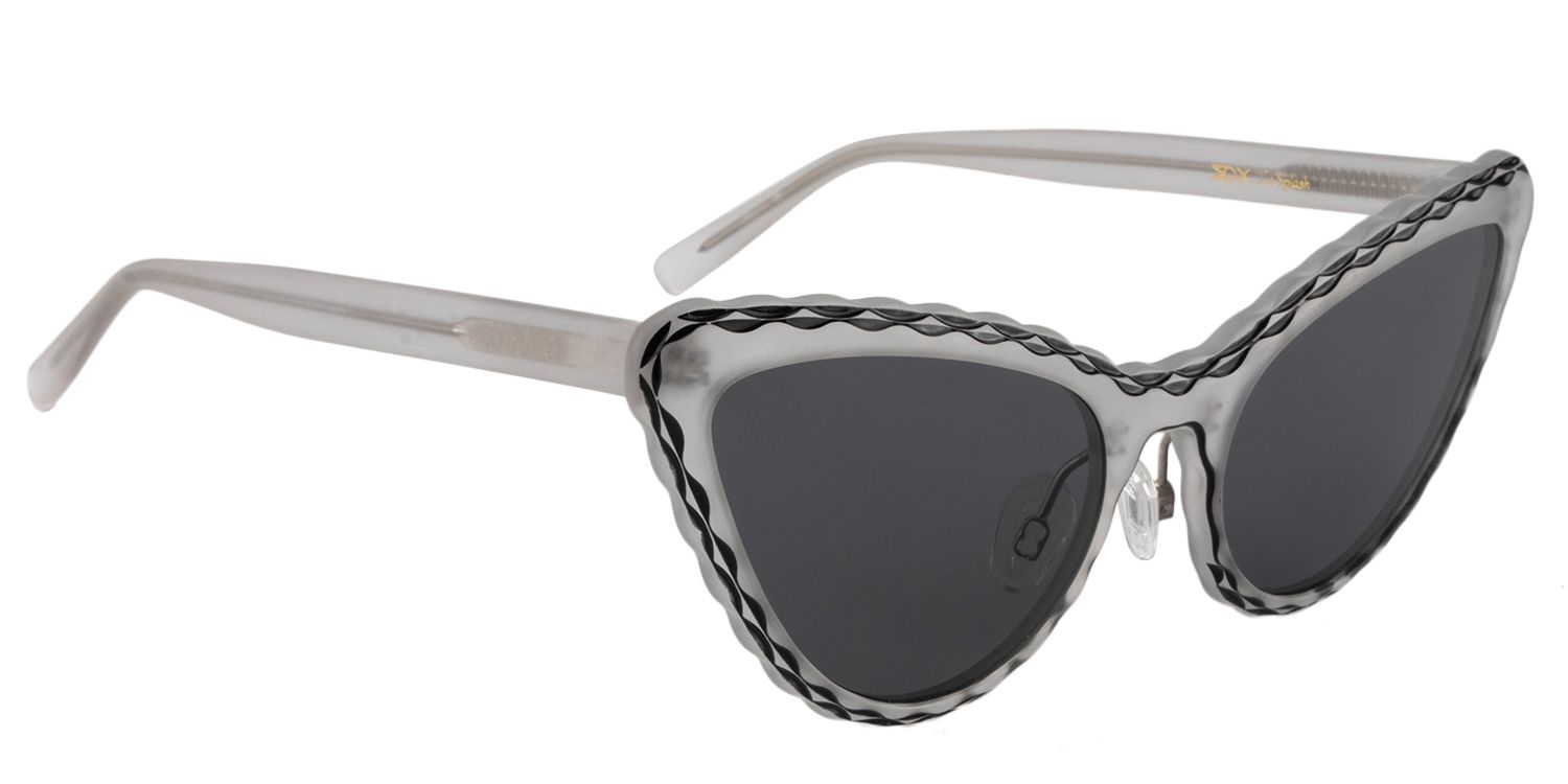 Cat eye Gray Sunglasses | Zeelool Sunglasses3