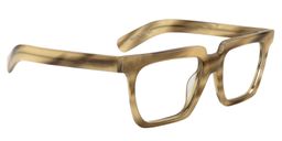 Xing Square Light Brown Glasses2