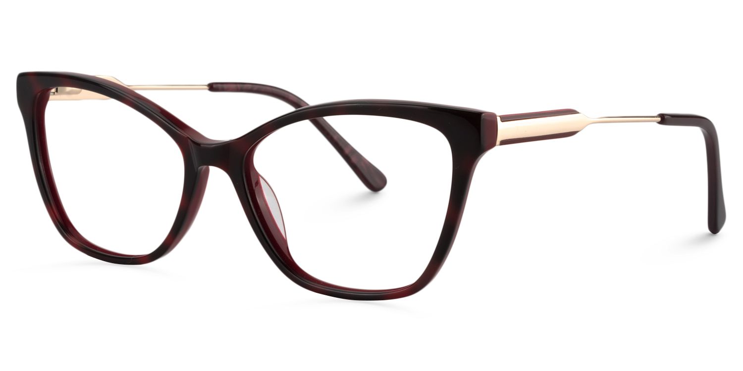 Cat eye Red Tortoise Glasses | Zeelool Glasses3