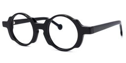 Deleon Round Black Glasses1