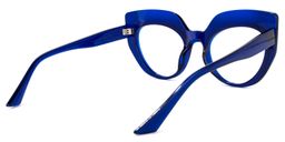 Depp Cateye Dark-Blue Glasses4