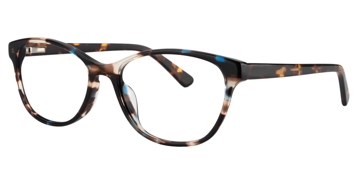 Oval Blue Tortoise Glasses | Zeelool Glasses3