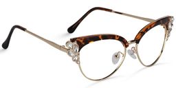 Hearn Cat Eye Tortoise Glasses3